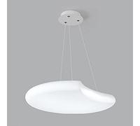 MSGIRVLZL Suspension En Acrylique En Forme De Coquille, Lampe Suspendue Ultra-Mince Pour Salle À Manger, Lustre Led Moderne - 3 Modes De Couleur, Lampes À Suspension Ultra-Minces Pour Chambre À Couche