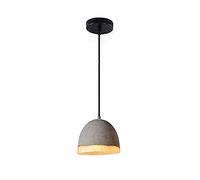MSGIRVLZL Suspension En Ciment Gris, Éclairage Décoratif De Restaurant, Douille E27, Lustre Industriel Moderne, Lampe À Suspension En Résine, Lampes D'Intérieur Simples Pour Îlot De Cuisine