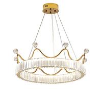 MSGIRVLZL Suspension En Cristal De Chambre À Coucher Moderne, Lampes Suspendues En Acier Inoxydable Pour Galvanoplastie, Lampes À Suspension À Intensité Variable Led Pour Salle À Manger, Lampe D'Ambia