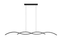 MSGIRVLZL Suspension En Laiton Torsadé, Lampes Suspendues À Bande Créative, Lumière D'Ambiance Led Moderne, Longues Suspensions D'Îlot De Cuisine, Longs Lustres De Salle À Manger Minimalistes 3 Modes
