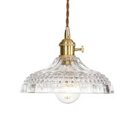 MSGIRVLZL Suspension En Métal Doré Avec Abat-Jour En Verre, Lampe Suspendue De Salle À Manger Moderne, Lampes À Suspension D'Éclairage Décoratif De Ferme, Douille E27, Lumières D'Île Minimalistes Nord