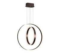 MSGIRVLZL Suspension Led Moderne 60W, Éclairage Suspendu Au Plafond À Anneau En Métal Créatif Avec Lampes À Suspension À Abat-Jour En Acrylique, Lustres De Chambre Simples Pour Chambre À Coucher, Sall