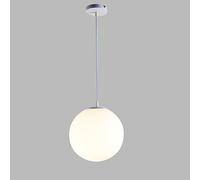 MSGIRVLZL Suspension Moon, Luminaires Suspendus En Boule De Verre Blanc, Luminaires E27, Mini Lustre De Chevet De 5,9 ", Lampes À Suspension Minimalistes Modernes Pour Salle À Manger, Îlot De Cuisine