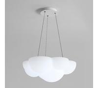 MSGIRVLZL Suspension Pour Chambre D'Enfant, Luminaire Suspendu En Acrylique Nuage, Lampe À Suspension Led Moderne À Intensité Variable, Lustre D'Éclairage De Salle À Manger Blanc, Plafonnier Décoratif