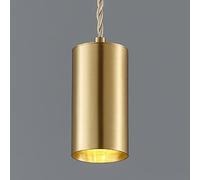 MSGIRVLZL Tout Petit Lustre En Cuivre, Lumières Décoratives De Fil De Suspension Réglable En Hauteur De Chevet Nordique, Luminaires Simples Pour Îlot De Cuisine À Une Tête, Support De Lampe E27