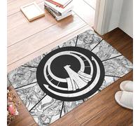 MSHEEFG Alfombra de baño Athena Gold Saints White Saint Seiya Knights of the Zodiac Anime Bath Mat Home Doormat Living Room Decor 40 x 60 cm