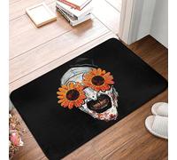 MSHEEFG Art The Clown Terrifier 2 - Tapete antideslizante con diseño de girasoles, para cocina, entrada, hogar, 40 x 60 cm
