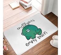 MSHEEFG Frog Froggie Divertido Interesante Alfombra De Baño Sin Pensamientos Cerebro Vacío Felpudo Franela 40 * 60 CM