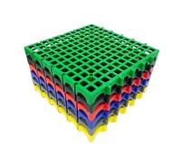 MSHGSKU 12 Alfombrillas de Drenaje entrelazadas de Alta Resistencia, 40x40 cm, baldosas modulares Profesionales para lavaderos de Coches, garajes y baños, Drenaje rápido, Antideslizantes, Color amar