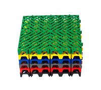 MSHGSKU Baldosas entrelazadas de Alta Resistencia de 40x40 cm, Alfombrillas de Drenaje de fácil Montaje para Garaje, baño y terraza, Drenaje rápido y fácil Limpieza, Paquete de 8 Unidades, Suelo Mod