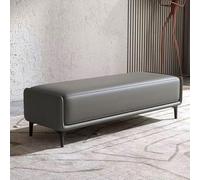 MSHGSKU Banco Moderno de Madera para Dormitorio con reposapiés tapizado para Sala de Estar, recibidor, Almacenamiento de Zapatos, 99 cm de Ancho, Muebles Elegantes para Pasillo, vestidor y