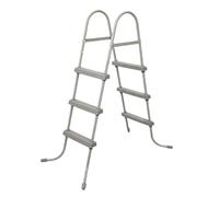 MSHGSKU Barandilla de Acero Inoxidable para Piscina, Escalera de 3 peldaños, Soporte Resistente, Capacidad de Carga de 250 kg, fácil instalación para Uso Interior/Exterior, peldaños duraderos.