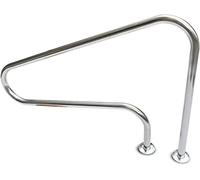 MSHGSKU Barandilla de Escalera para Piscina enterrada de 49" con Placa Base de Montaje rápido, Segura y Duradera, escalones de fácil Acceso para Piscinas.