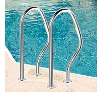 MSHGSKU Barandilla de Piscina Barandillas de Seguridad para Piscinas Barandilla de Piscina Barandilla de Piscina Sin Montaje preinstalado Barandilla de Escalera de Piscina de Acero Inoxidable (espes