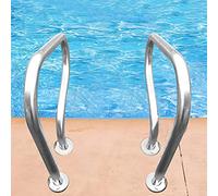 MSHGSKU Barandilla de Seguridad de Acero Inoxidable para Piscinas - Barandilla de Escalera antioxidante de 79 x 79 cm para máxima Estabilidad y Seguridad - Fácil instalación para un Acceso Seguro a
