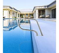 MSHGSKU Barandillas para Piscina, pasamanos de fácil Montaje, barandilla de Acero Inoxidable 304 para escaleras de Piscina con Placa Base, 32" x 22.5"