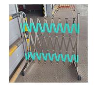 MSHGSKU Barrera de Seguridad portátil Extensible de 1,5 x 2 m. Barrera de Control de tráfico móvil para talleres y Eventos al Aire Libre. Solución Plegable para Control de multitudes.