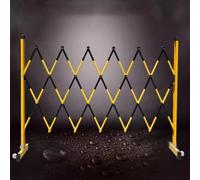 MSHGSKU Barrera de tráfico metálica Ajustable - Puerta de Control de multitudes Plegable portátil para Uso Industrial, Color Negro, 1,2 x 1 m, Ideal para Eventos al Aire Libre y gestión de