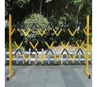 MSHGSKU Barrera de tráfico metálica expandible Puerta Plegable portátil para Control de Entrada Diseño retráctil para gestión de tráfico Solución de Seguridad y protección para Uso en exte