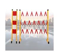 MSHGSKU Barrera de tráfico portátil con Ruedas, Valla de construcción con absorción de energía, Puerta de Entrada móvil, Control de multitudes Flexible para Eventos (roja, 1000 cm/32,8 pie