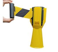 MSHGSKU Cinta retráctil de Alta Visibilidad para Conos de tráfico, cinturón de Advertencia de Emergencia de 2 m/6,56 pies, Barrera de Seguridad montable en Cono, cinturón de Cono Ajustable