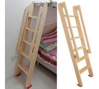 MSHGSKU Escalera de Madera para literas Infantiles con pasamanos y peldaños Anchos, caravanas, residencias universitarias y autocaravanas (225 cm/7,4 pies/88,6 Pulgadas de al