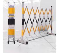 MSHGSKU Expandable Traffic Barrier Retractable Stainless Steel Fence Outdoor Foldable Safety Barrier for Crowd Control and Event Management