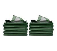MSHGSKU Lona Impermeable Grande de 4x5 m, Resistente, para Cubrir la Lluvia, Ideal para Acampar, Exteriores, jardín, Coche, Tienda de campaña o para protegerse del Sol. Paquete de 1 o 2 Unidades. Eq