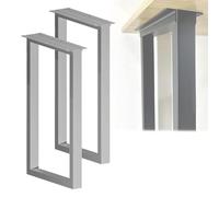 MSHGSKU Patas de Escritorio Modernas y Resistentes para Mesa de Comedor o Centro, Juego de 2. Altura de 71 cm, Ancho de 30,5 cm, 40,6 cm y 50,8 cm. Diseño Rectangular, Ideal para mesas aux