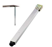 MSHGSKU Patas de Mesa Ajustables de Acero Inoxidable de 30 a 150 cm, Patas de Metal Plegables para Muebles, Patas de Soporte retráctiles para Bares, mesas de Centro, modificaciones de Auto