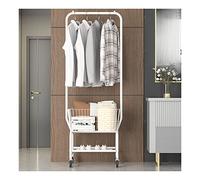 MSHGSKU Perchero Shoe Ben - Perchero versátil con estantes, Perchero móvil para Dormitorio y Almacenamiento, 4 Ruedas para fácil Movimiento, Ideal para Zapatos y Accesorios