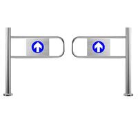 MSHGSKU Puerta de Seguridad metálica Resistente para centros comerciales y supermercados, Puerta batiente con Resorte, Barrera Universal para almacenes y entradas, 180 x 97 cm, Ideal para