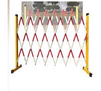 MSHGSKU Retractable Mobile Barriers Expandable Metal Barricade for Roads Schools & Hospitals with Wheels Easy-to-Move Traffic Safety Barrier