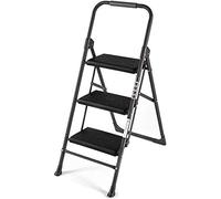 MSHGSKU Taburete Plegable de Madera con Forma de Escalera y diseño de Espiga. Asiento Compacto para Interiores. Taburete de Cocina versátil. Escalera Plegable Ligera y portátil para Uso do