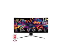 MSI MPG 341CQPX QD-OLED 34 Pulgadas UWQHD Monitor Curvo Gaming - 3440 x 1440 21:9 QD-OLED Panel, 240Hz, 0.03ms, 99.3% DCI-P3, ΔE≤2, DisplayHDR True Black 400, DP 1.4a, HDMITM, USB Tipo C PD:98W