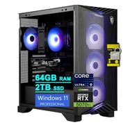 msi Aegis R2 AI 2nd Gaming AI Desktop Intel 24-core Ultra 9 285 64GB RAM 2TB SSD GeForce RTX 5070 Ti 16GB (hasta 1406 Tops) 5Gb LAN Wi-Fi7 RGB CPU Air Fan Cooler 80+ PSU dorada Win11Pro con accesorio