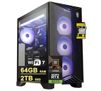 MSI Aegis ZS2 Gaming Desktop AMD 12 núcleos Zen 5 Ryzen 9 9900X (Beats i9-14900HX) 64GB RAM 2TB SSD GeForce RTX 5070 DLSS 4 Enfriador líquido de 360 mm 750W 80+ PSU dorado Soporte HDD Win11 con