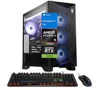 MSI Aegis ZS2 Gaming Desktop PC, GeForce RTX 5080 16 GB, AMD Ryzen 9 9900X 12-Core, 32 GB DDR5, SSD NVMe de 2 TB, refrigeración líquida de 360 mm, Wi-Fi 7, 850W 80+ Fuente de alimentación, Oro