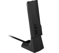 MSI BE6500 - Adaptador WiFi 7 USB - WLAN hasta 2880 Mbps (6GHz, 5GHz, 2.4GHz inalámbrico), USB 3.2 Gen 1, MU-MIMO, 2 Antenas tribanda de Alta Ganancia, formación de Haz, WPA3 - Cuna incluida