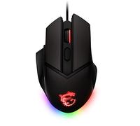 MSI CLUTCH GM20 ELITE Gaming Mouse -Sensor Óptico 6400 DPI. Interruptores OMRON 20M+ Clics, 6-Botones, Sistema de Peso Ajustable, Latencia 1ms, RGB Mystic Light, 98-109g - Ratón Cableado