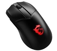 MSI Clutch GM41 - Ratón inalámbrico Ligero para Juegos y Base de Carga, 20.000 dpi, interruptores Omron de 60 m, batería de Carga rápida de 80 Horas, luz mística RGB, 6 Botones programables, PC/Mac