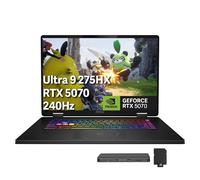 msi Crosshair 18 HX AI 45.7 cm QHD+ 240Hz Gaming Laptop, Intel Ultra 9 275HX, NVIDIA RTX 5070 8GB GDDR7, 64GB DDR5, 5TB Storage (4TB SSD+1TB Docking Station), teclado retroiluminado RGB, Windows 11