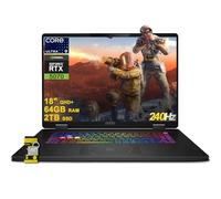 MSI Crosshair 18 HX AI Gaming Laptop 18 pulgadas QHD+ IPS 240Hz Intel 24-core Ultra 9 275HX (>i9-14900HX) 64GB DDR5 2TB SSD GeForce RTX 5070 (hasta 798 AI TOPS) RGB retroiluminado Thunderbolt Win11