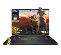 MSI Crosshair 18 HX AI Gaming Laptop 18 pulgadas QHD+ IPS 240Hz Intel 24-core Ultra 9 275HX (>i9-14900HX) 32GB DDR5 1TB SSD GeForce RTX 5070 (hasta 798 AI TOPS) RGB retroiluminado Thunderbolt Win11
