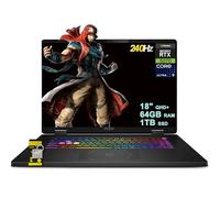 MSI Crosshair 18 HX AI Gaming Laptop 45.7 cm QHD+ 240Hz (100% DCI-P3) Intel 24-core Ultra 9 275HX (>i9-14900HX) 64GB DDR5 1TB SSD GeForce RTX 5070 (hasta 798 AI TOPS) RGB retroiluminado Thunderbolt