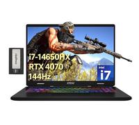 MSI Crosshair - Laptop para juegos FHD+ de 40.6 cm 144Hz FHD+, Intel i7-14650HX, 16GB DDR5, 1TB SSD, NVIDIA GeForce RTX 4070, teclado retroiluminado RGB de 24 zonas, Wi-Fi 6E, Win 11 Pro, gris, juego