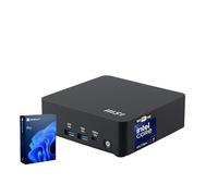 msi Cubi NUC AI Business Mini Desktop, Intel 16-Core Ultra 7 155H, 64GB DDR5, 1TB SSD, compatible con 4 pantallas y 4K, 2 x Thunderbolt 4, 2 x HDMI, Dual 2.5G LAN, Wi-Fi 6E, Windows 11 Pro, negro
