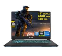 MSI Cyborg 14 Gaming Laptop de 14 pulgadas WUXGA IPS 144Hz (100% sRGB) Intel 10-core i7-13620H (Beats i9-12900H) 64GB DDR5 4TB SSD GeForce RTX 4060 retroiluminado USB-C Win11Pro con accesorio ICP