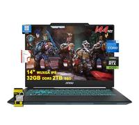MSI Cyborg 14 - Laptop para juegos de 14 pulgadas WUXGA IPS 144Hz (100% sRGB) Intel 10-core i7-13620H 32GB DDR5 2TB SSD GeForce RTX 4060 retroiluminado USB-C Win11Pro con accesorio ICP