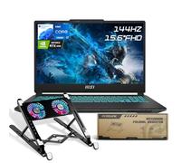 MSI Cyborg 15 i7 RTX 4060 Gaming Laptop, 15.6 FHD 144Hz, Intel i7-12650H (Beats AMD Ryzen 7 7435HS), NVIDIA RTX 4060, 32GB DDR5 RAM, 1TB SSD, Wi-Fi 6, Win 11 H, negro, paquete con enfriador PCO para